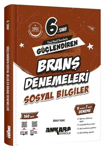 Ankara Yayıncılık 6. Sınıf Sosyal Bilgiler Güçlendiren Branş Denemeleri
