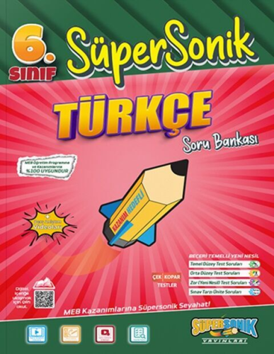 5-8. Sınıf Kitapları - Süpersonik Yayınları 6. Sınıf Türkçe Süpersonik