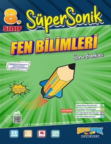 5-8. Sınıf Kitapları - Süpersonik Yayınları 8. Sınıf Fen Bilimleri Süp