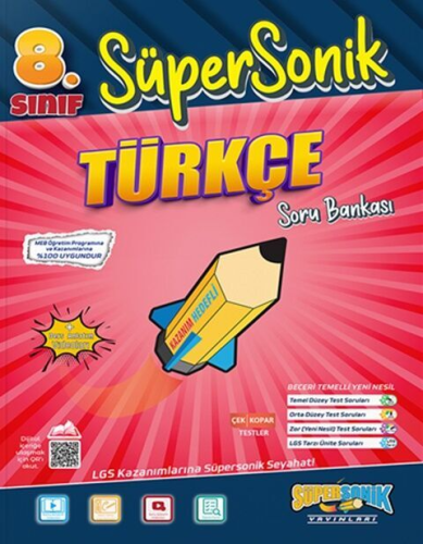 5-8. Sınıf Kitapları - Süpersonik Yayınları 8. Sınıf Türkçe Süpersonik