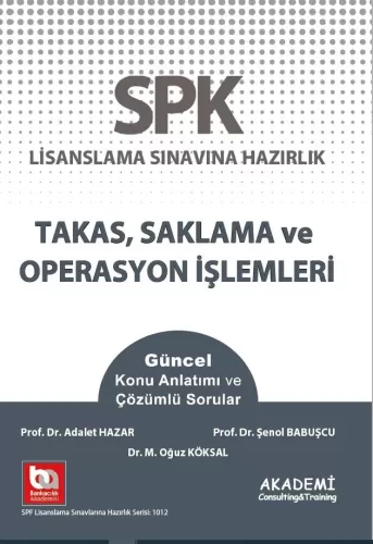 SPK - SPF Kitapları, - Akademi Eğitim Yayınları - SPF Lisanslama Sınav