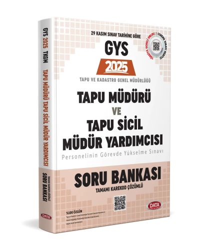 GYS Kitapları,Soru, - Data Yayınları - Data Yayınları 2025 Tapu Müdürü