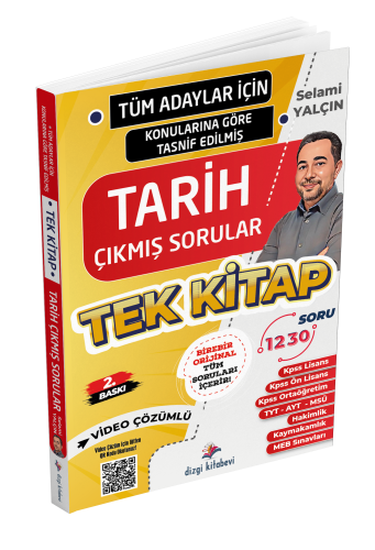 Dizgi Kitap 2026 Tüm Adaylar İçin Tüm Sınavlar Tarih Video Çözümlü Çıkmış Soru Külliyatı