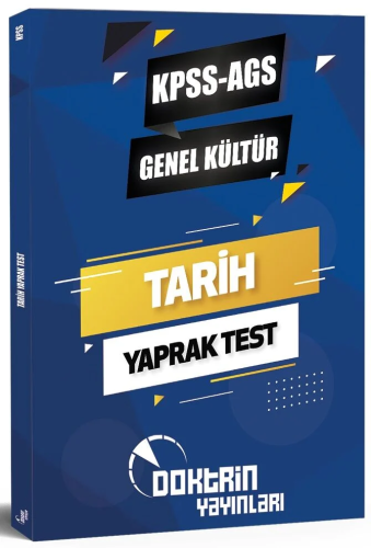 Doktrin Yayınları KPSS MEB-AGS Tarih Yaprak Test