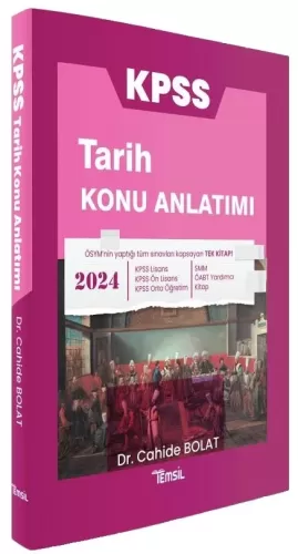 Temsil Yayınları 2024 KPSS Tarih Konu Anlatımı