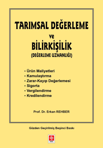 Tarımsal Değerleme ve Bilirkişilik