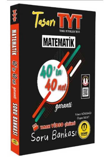 Tasarı Yayınları TYT Matematik 40 ta 40 Net Soru Bankası Komisyon