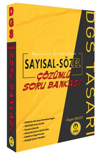 Tasarı Yayınları DGS Sayısal-Sözel Çözümlü Soru Bankası Özgen Bulut