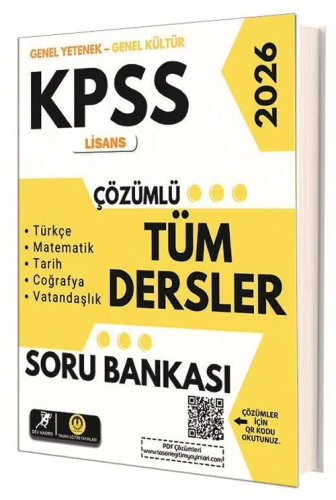 Tasarı Yayınları Dev Kadro 2026 KPSS Genel Yetenek Genel Kültür Lisans Tüm Dersler Soru Bankası Çözümlü