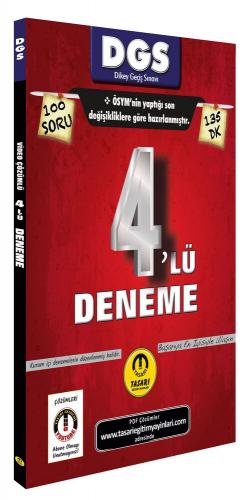 DGS Kitapları,Deneme Sınavları, - Tasarı Yayınları - Tasarı Yayınları 