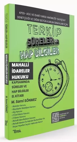 TERKİP Mahalli İdareler Hukuku Süreler ve Hap Bilgiler El Kitabı