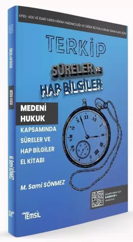 TERKİP Medeni Hukuk Süreler ve Hap Bilgiler El Kitabı