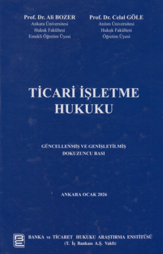 Hukuk Kitapları,Ticaret Hukuku, - Banka ve Ticaret Hukuku Araştırma En