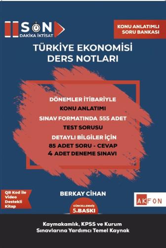 Akfon Yayınları Son Dakika Türkiye Ekonomisi Notları Berkay Cihan