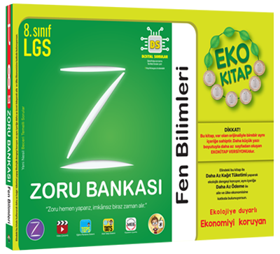 Tonguç Akademi 8. Sınıf LGS Fen Bilimleri Zoru Eko Soru Bankası Komisy