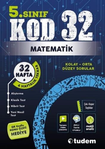 Tudem Yayınları 5. Sınıf Matematik Kod 32 Tekrar Testleri Komisyon
