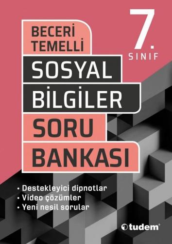 Tudem Yayınları 7. Sınıf Sosyal Bilgiler Beceri Temelli Soru Bankası K