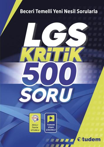 Tudem Yayınları LGS Kritik 500 Soru Komisyon