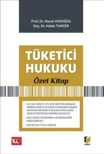 Tüketici Hukuku Özet Kitap Murat Aydoğdu