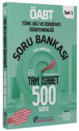 Özdil Akademi ÖABT Türk Dili ve Edebiyatı Tam İsabet 500 Soru Bankası 