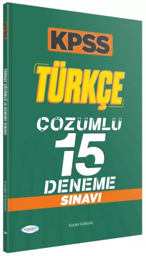 Monopol Yayınları KPSS Türkçe 15 Deneme Çözümlü Kader Kangal