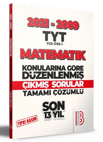 Benim Hocam Yayınları 2009-2021 TYT Matematik Son 13 Yıl Tıpkı Basım K
