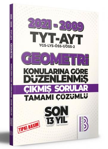 Benim Hocam Yayınları 2009-2021 TYT - AYT Geometri Son 13 Yıl Tıpkı Ba