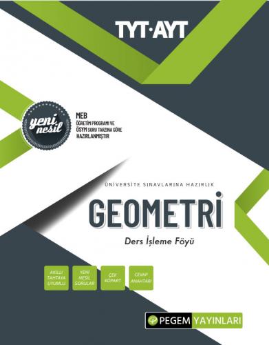 Pegem Yayınları TYT AYT Geometri Ders İşleme Föyü Komisyon