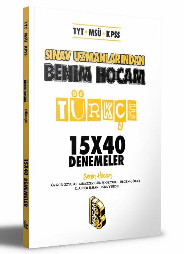 Benim Hocam Yayınları TYT MSÜ KPSS Türkçe Sınav Uzmanlarından 15x40 De