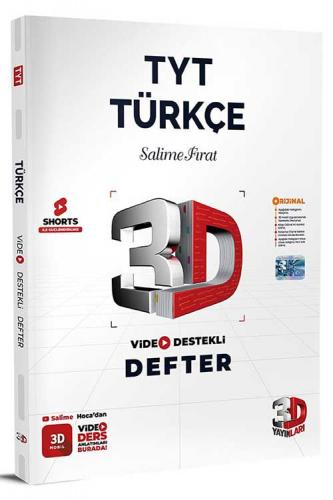 3D Yayınları TYT Türkçe Video Destekli Defter Salima Fırat