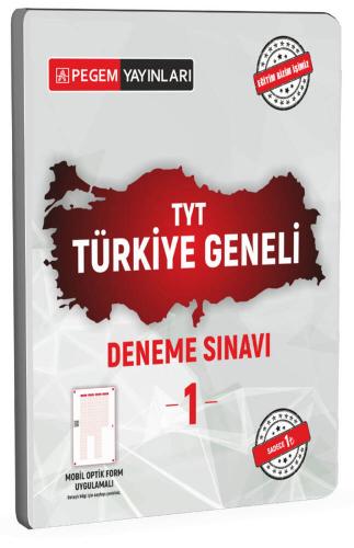 Pegem Yayınları TYT Türkiye Geneli Deneme Sınavı 1 Komisyon