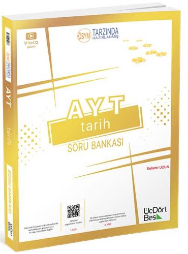 ÜçDörtBeş Yayınları 2023 AYT Tarih Soru Bankası Selami Uzun