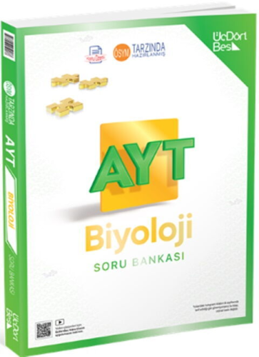 Biyoloji - ÜçDörtBeş Yayınları AYT Biyoloji Soru Bankası - Erdinç Çakı