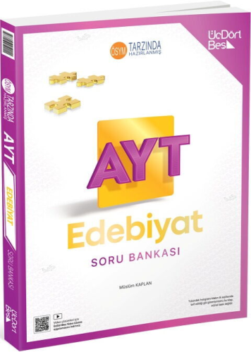 Edebiyat - ÜçDörtBeş Yayınları AYT Edebiyat Soru Bankası - Müslüm Kapl