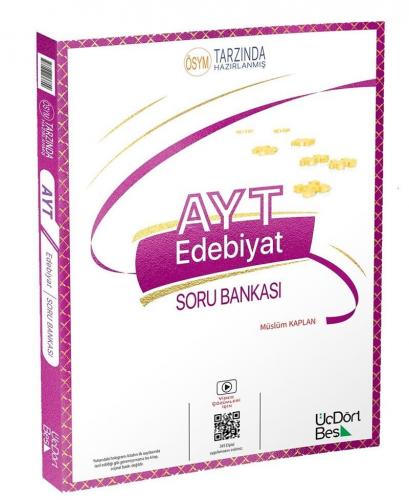 ÜçDörtBeş Yayınları 2024 AYT Edebiyat Soru Bankası Müslüm Kaplan