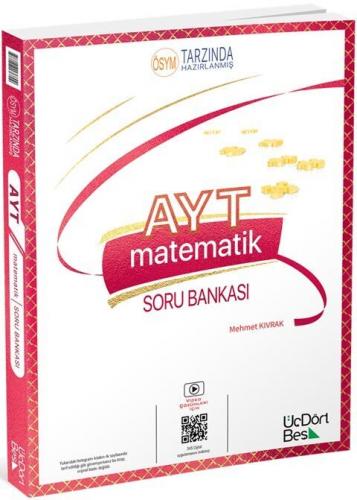 ÜçDörtBeş Yayınları 2024 AYT Matematik Soru Bankası Mehmet Kıvrak
