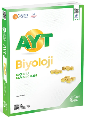 ÜçDörtBeş Yayınları 2027 AYT Biyoloji Soru Bankası