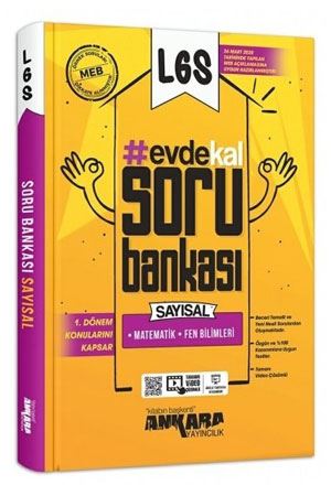 Ankara Yayıncılık LGS 1. Dönem Sayısal Soru Bankası Evde Kal Video Çöz