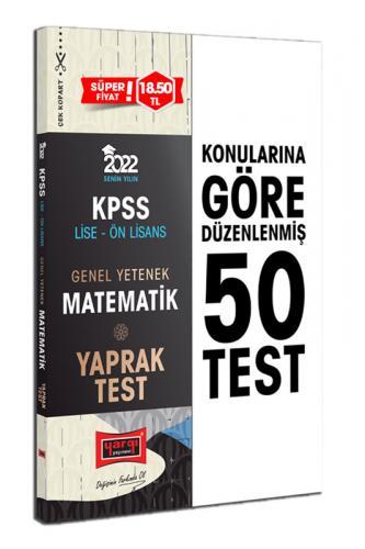 Yargı Yayınları 2022 KPSS Lise Ön Lisans GY Matematik Yaprak Test Komi