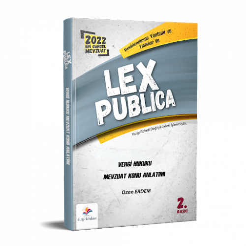 Dizgi Kitap 2022 LEX Publica Hakimlik Vergi Hukuku Mevzuat Konu Anlatı