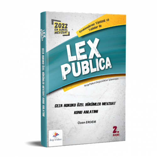 Dizgi Kitap 2022 LEX Publica Hakimlik Ceza Hukuku Özel Hükümler Mevzua