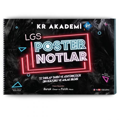 KR Akademi LGS İnkılâp Tarihi ve Atatürkçülük Din Kültürü ve Ahlak Bilgisi Poster Notları