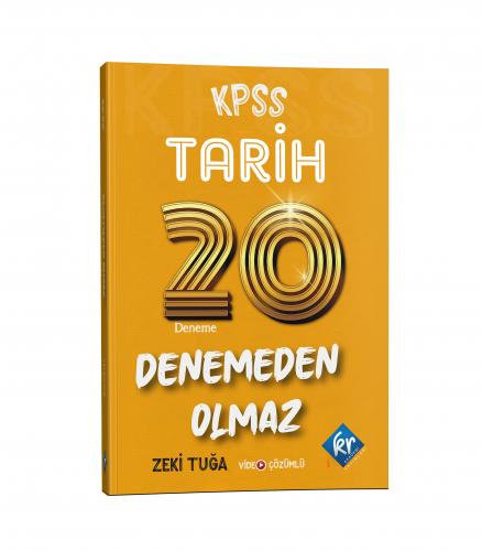 KR Akademi KPSS Tarih Denemeden Olmaz 20 Deneme Video Çözümlü Zeki Tuğ