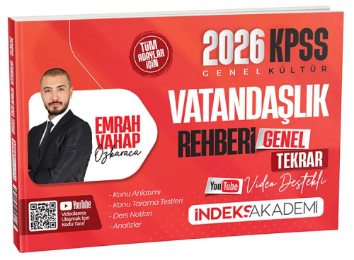 Konu Anlatımı - İndeks Akademi 2026 KPSS Vatandaşlık Rehberi Video Des