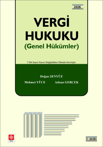 Vergi Hukuku (Genel Hükümler)