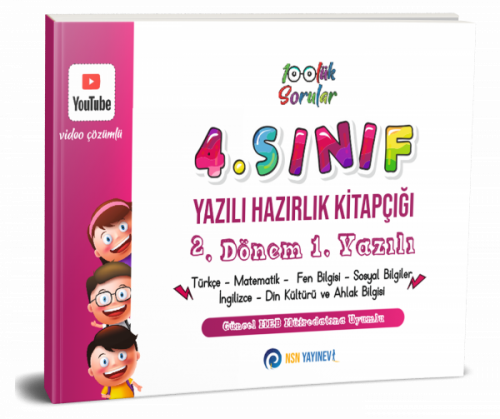 NSN Yayınları 4. Sınıf Yazılı Hazırlık Kitapçığı 2. Dönem 1. Yazılı