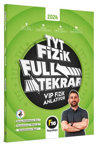 F10 Yayınları VİP Fizik TYT Fizik Full Tekrar Video Ders Kitabı Kemal 