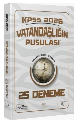 CBA Yayınları 2026 KPSS Vatandaşlık Vatandaşlığın Pusulası 25 Deneme Çözümlü