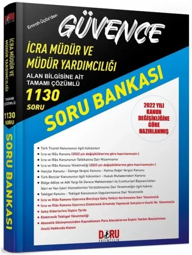 Doru Yayınları İcra Müdür ve Müdür Yardımcılığı Güvence Soru Bankası Ç