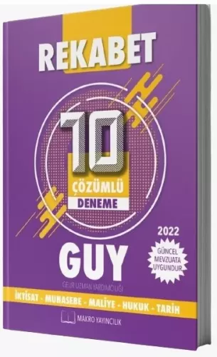 Makro Yayınları 2022 GUY Gelir Uzman Yardımcılığı Rekabet 10 Deneme Ko